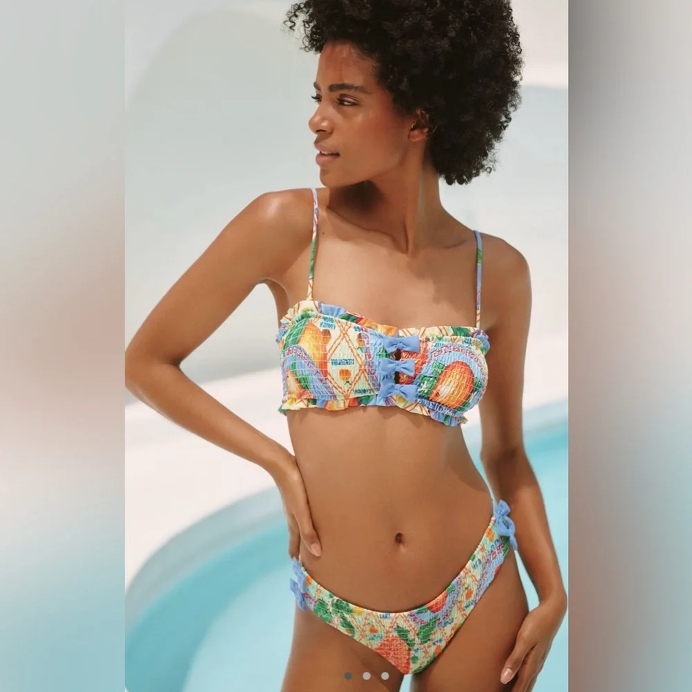 Colorful Patterned Bikini Bottoms - Picture 3 of 3